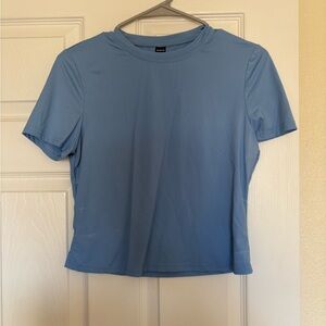 Hanes Light Blue Women's Short Sleeve Tee